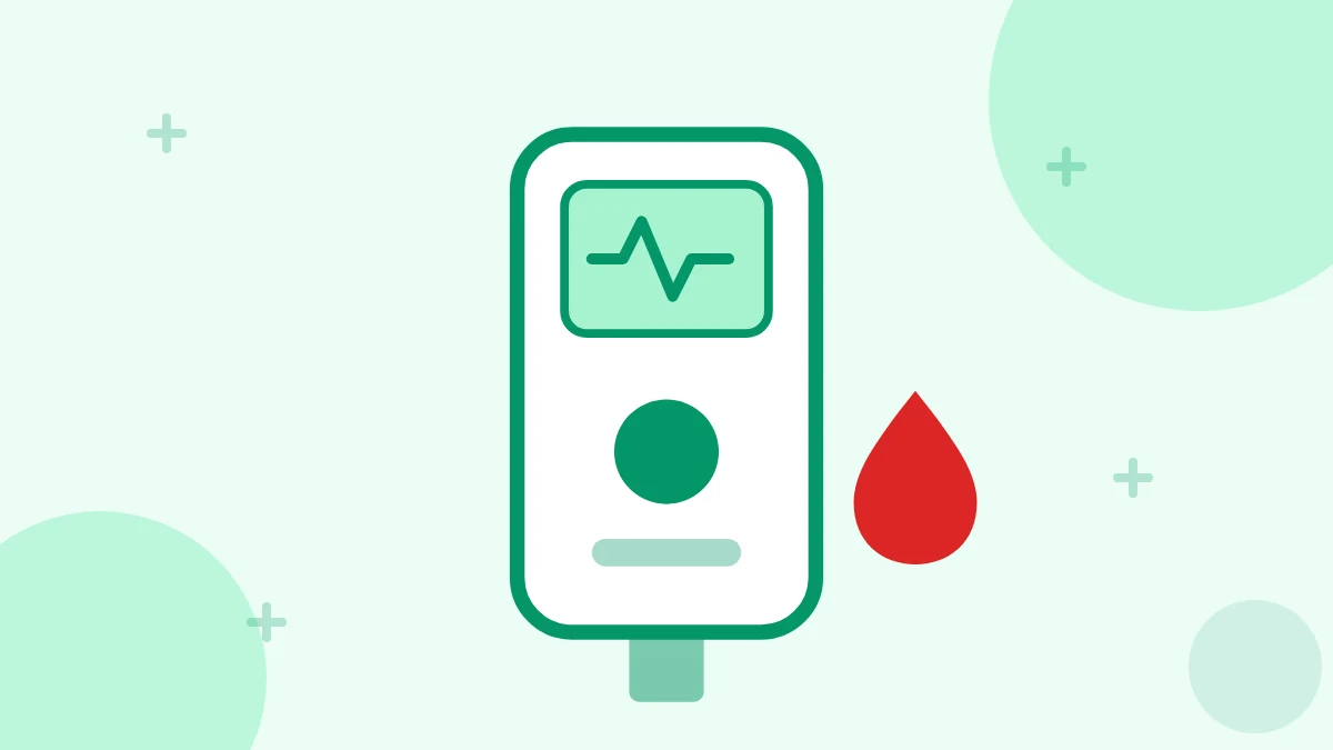 Ilustración editorial sobre diabetes tipo 2 y seguros de salud